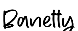 Banetty Font Image