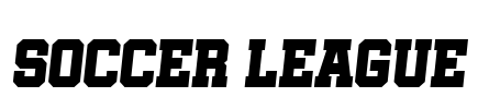 Soccer League Font Image