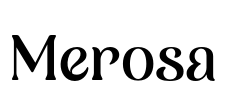 Merosa Font Image