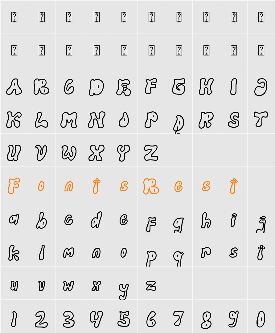 Kolaka Character Map