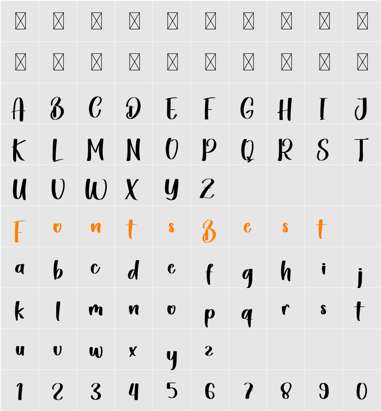 Alqulista Character Map