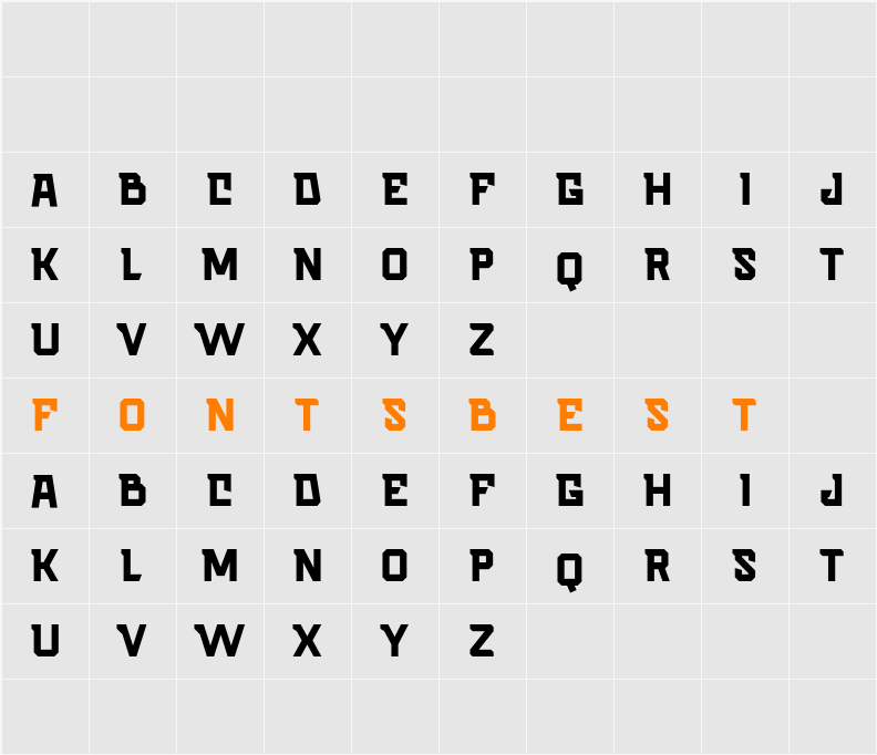 Scorety DEMO Character Map