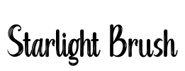 Starlight Brush Font Image