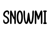 SNOWMI Font Image