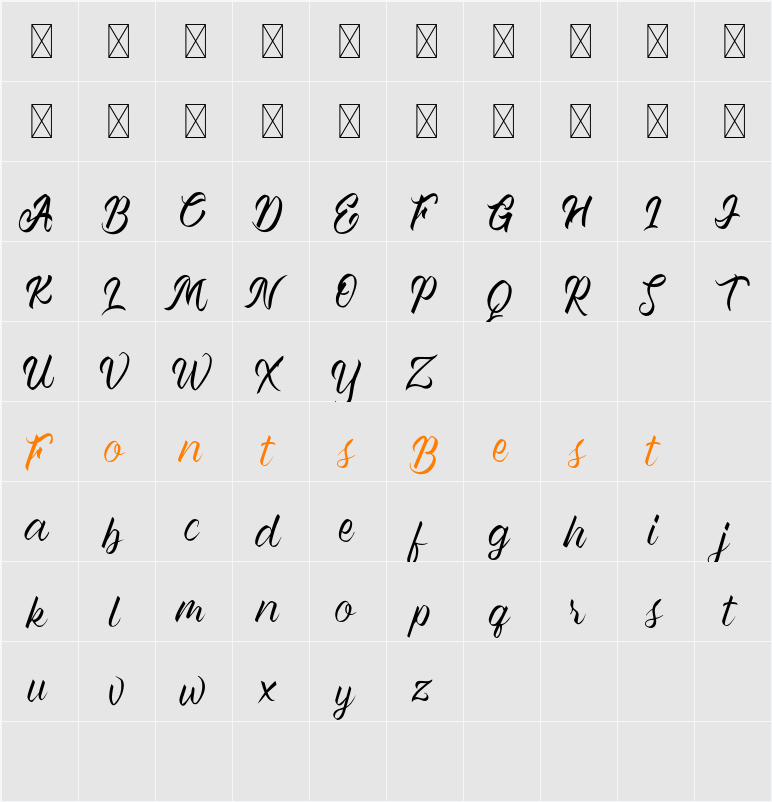 Yes, I Do! Character Map