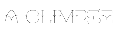 A Glimpse Font Image