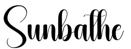 Sunbathe Font Image