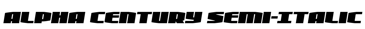 Alpha Century Semi-Italic