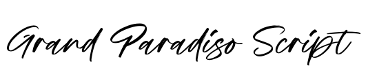 Grand Paradiso Script Font Image