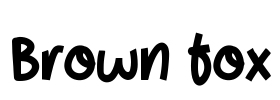 Brown Fox Font Image