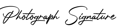 Photograph Signature Font Image