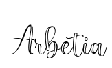 Arbetia Font Image