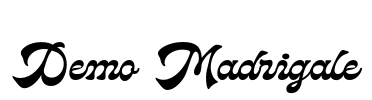 Demo Madrigale Font Image