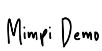Mimpi Demo Font Image