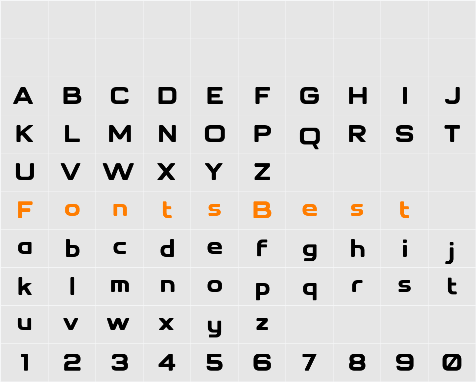 Pearce Demo Character Map