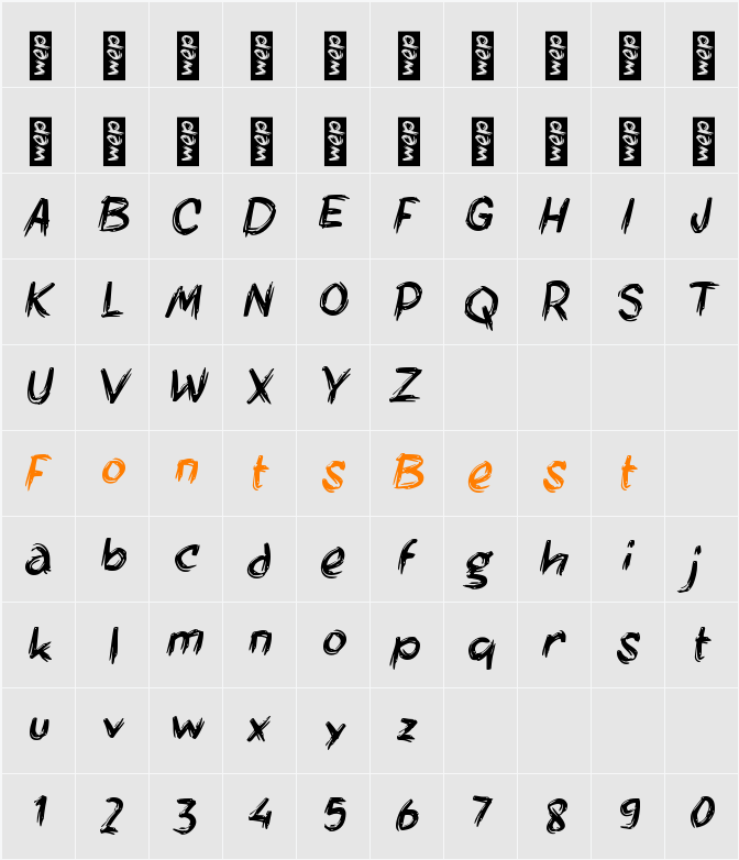 e Extrawind Character Map