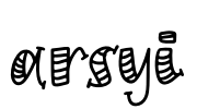 Arsyi Font Image