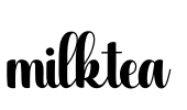 milktea Font Image