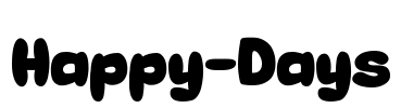 Happy-Days Font Image