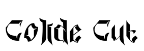 Colide Cut Font Image