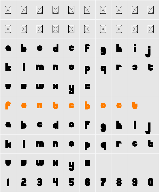 Mallow Character Map
