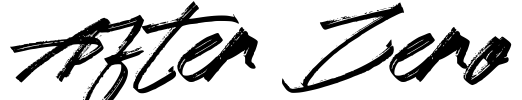 After Zero Font Image
