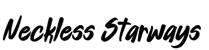Neckless Starways Font Image