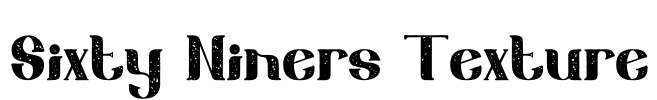 Sixty Niners Texture Font Image