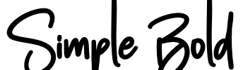 Simple Bold Font Image