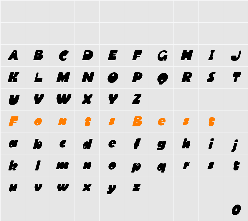 CF Bernados Demo Character Map