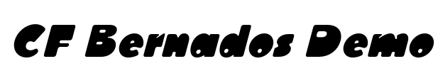 CF Bernados Demo Font Image
