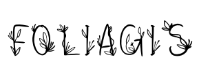 FOLIAGIS Font Image