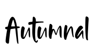 Autumnal Font Image