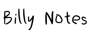Billy Notes Font Image