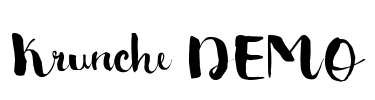 Krunche DEMO Font Image