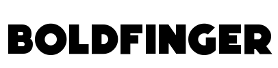 Boldfinger Font Image