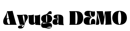 Ayuga DEMO Font Image