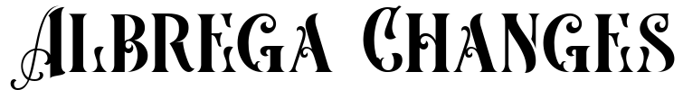 Albrega Changes Font Image