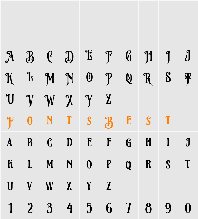 Beatford Character Map