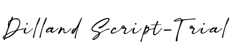 Dilland Script-Trial Font Image