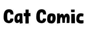Cat Comic Font Image