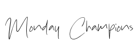 Monday Champions Font Image