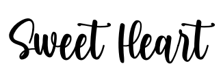Sweet Heart Font Image
