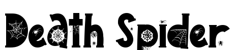 Death Spider Font Image