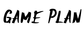 Game Plan Font Image