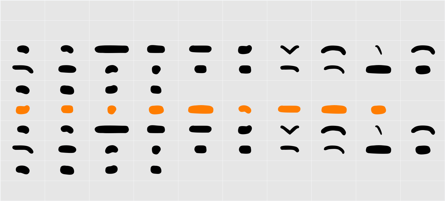 Dots Character Map