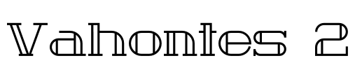 Vahontes 2 Font Image