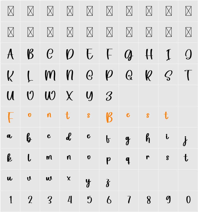 And You Character Map