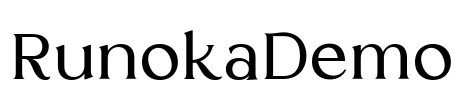 RunokaDemo Font Image