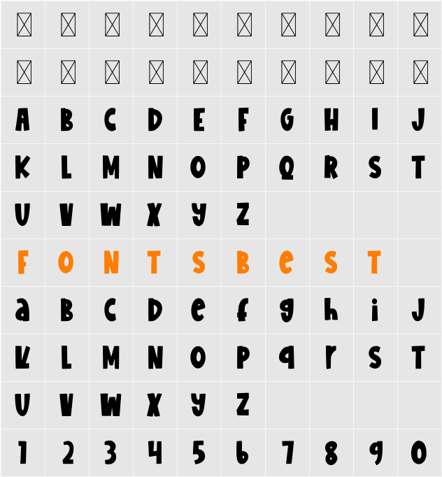 February Delight Character Map